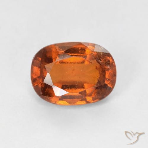 1.12ct Natürlicher tieforange Hessonit-Granat, Kissen, VS-SI