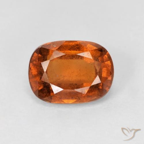 1.86ct Natürlicher Mittelorange Hessonit-Granat, Kissen, VS-SI