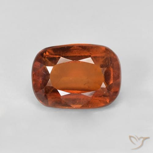 2.24ct Natürlicher Dunkelorange Hessonit-Granat, Kissen, VS