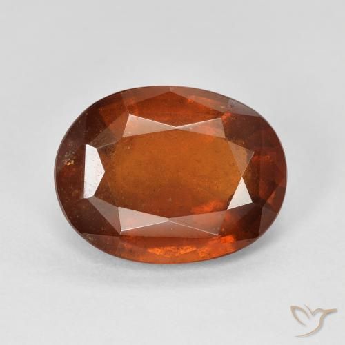 6.22ct Natürlicher tieforange Hessonit-Granat, Oval, SI
