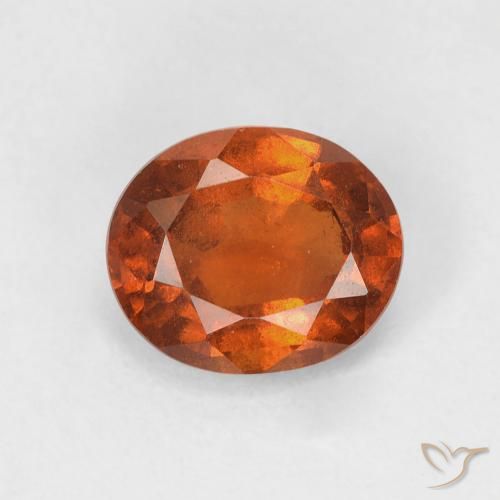 1.40ct Natürlicher Amber Orange Hessonit-Granat, Oval, VS
