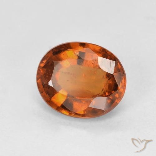9,17 ctw natürlicher Medium Dark-Orange Hessonit-Granat, Oval, VS