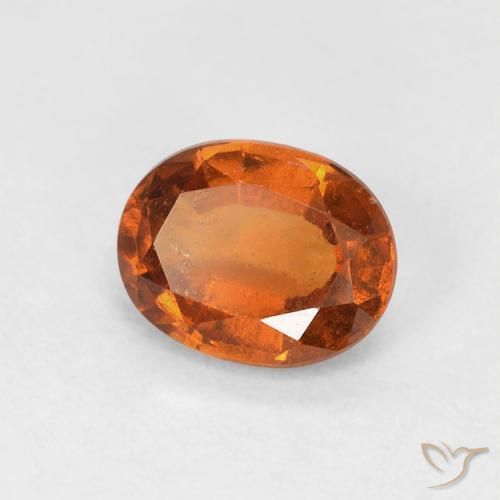 9,17 ctw natürlicher Medium Dark-Orange Hessonit-Granat, Oval, VS