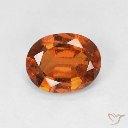 1.61ct Natürlicher Medium Dark-Orange Hessonit-Granat, Oval, VS