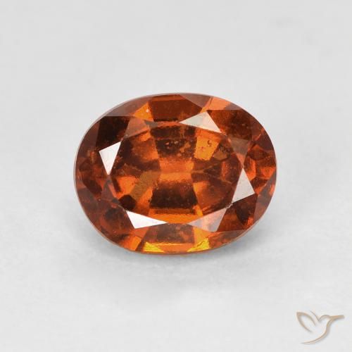 1.76ct Natürlicher tieforange Hessonit-Granat, Oval, VS