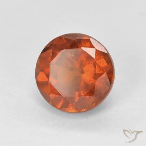 9,17 ctw natürlicher rötlich-orange Hessonit-Granat, Runden, VS