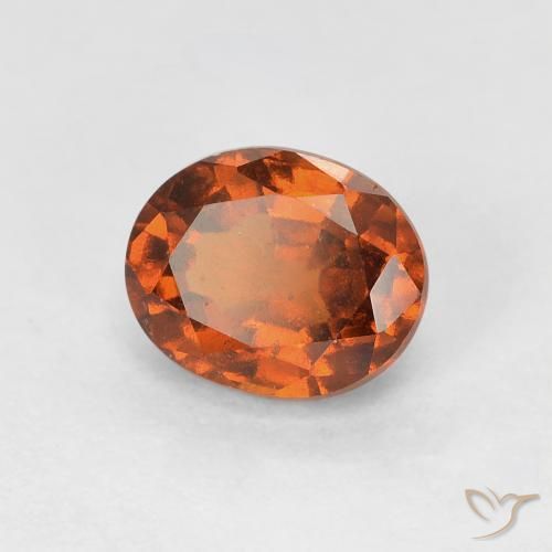 9,17 ctw natürlicher rötlich-orange Hessonit-Granat, Oval, VS