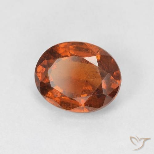 9,17 ctw natürlicher Medium Dark-Orange Hessonit-Granat, Oval, VS