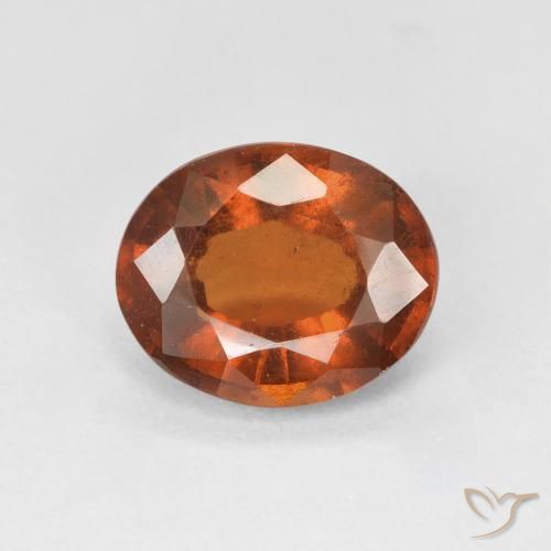 2.69ct Natürlicher Medium Dark-Orange Hessonit-Granat, Oval, VS