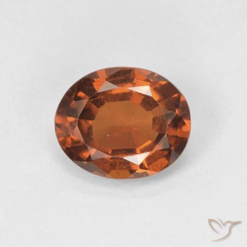 1.42ct Natürlicher Mittelorange Hessonit-Granat, Oval, VVS-VS