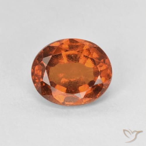 1.72ct Natürlicher Amber Orange Hessonit-Granat, Oval, VVS-VS