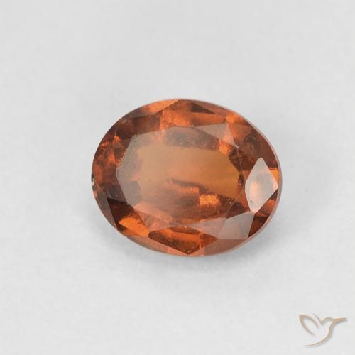 9,17 ctw natürlicher Medium Dark-Orange Hessonit-Granat, Oval, VVS-VS