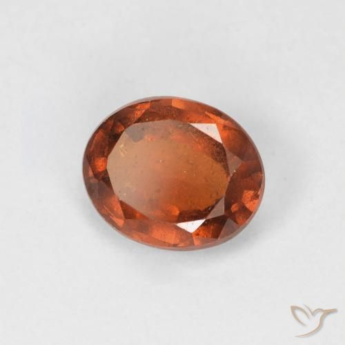 9,17 ctw natürlicher rötlich-orange Hessonit-Granat, Oval, VVS-VS