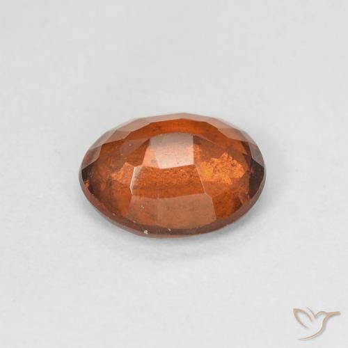9,17 ctw natürlicher rötlich-orange Hessonit-Granat, Oval, VVS-VS