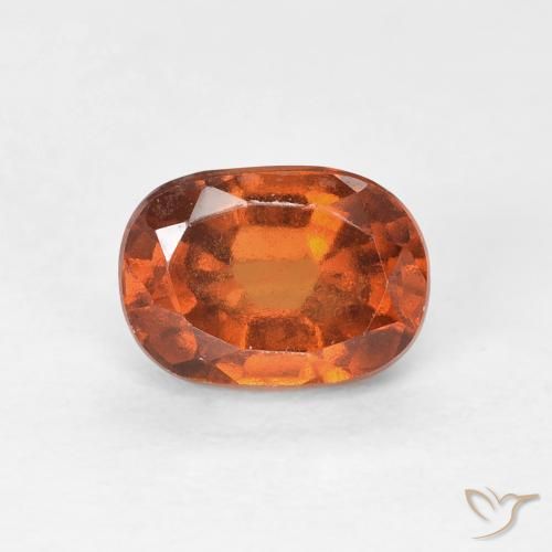 1.29ct Natürlicher Medium Dark-Orange Hessonit-Granat, Kissen, VVS-VS