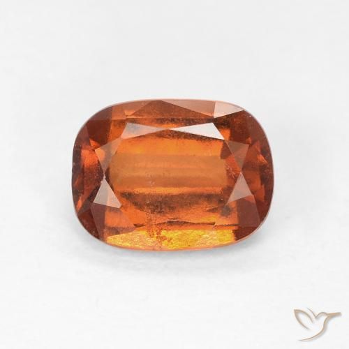 1.68ct Natürlicher Medium Dark-Orange Hessonit-Granat, Kissen, VS