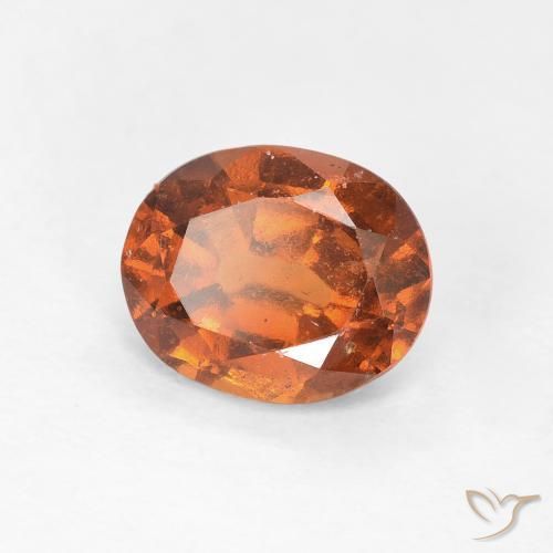 1.51ct Natürlicher tieforange Hessonit-Granat, Oval, VS