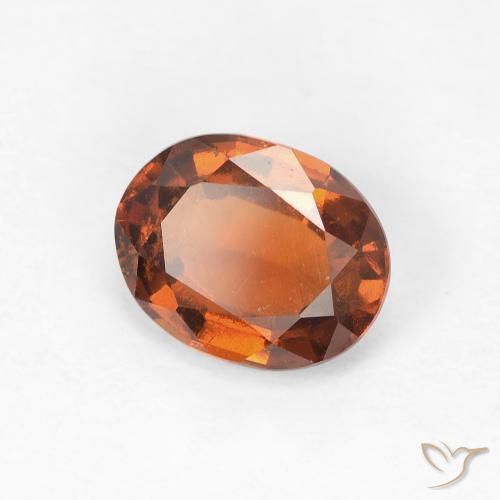 9,17 ctw natürlicher Medium Dark-Orange Hessonit-Granat, Oval, VVS-VS