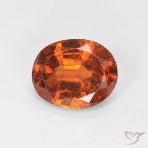 1.48ct Natürlicher tieforange Hessonit-Granat, Oval, VS