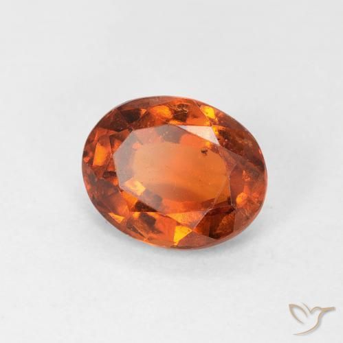 9,17 ctw natürlicher rötlich-orange Hessonit-Granat, Oval, VS