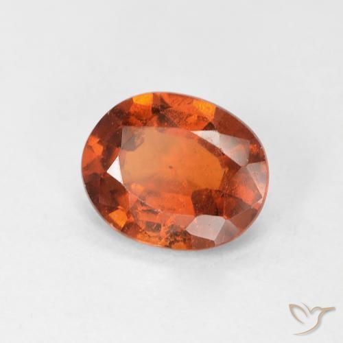 9,17 ctw natürlicher Medium Dark-Orange Hessonit-Granat, Oval, VS