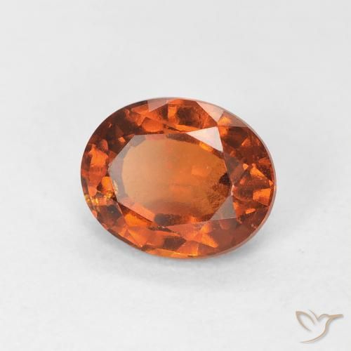 9,17 ctw natürlicher rötlich-orange Hessonit-Granat, Oval, VS