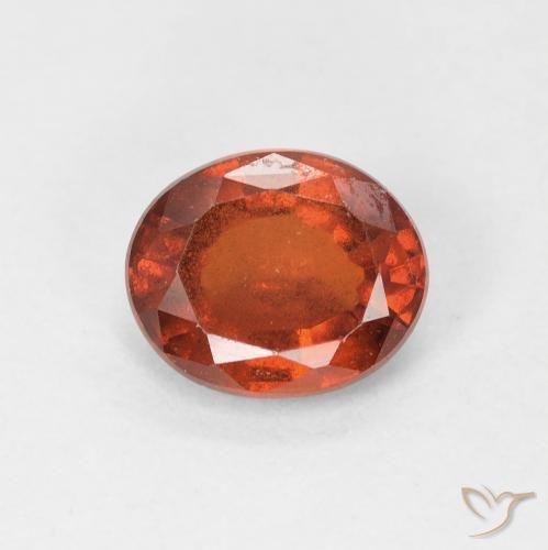 1.39ct Natürlicher Amber Orange Hessonit-Granat, Oval, VS