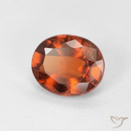 9,17 ctw natürlicher rötlich-orange Hessonit-Granat, Oval, VS