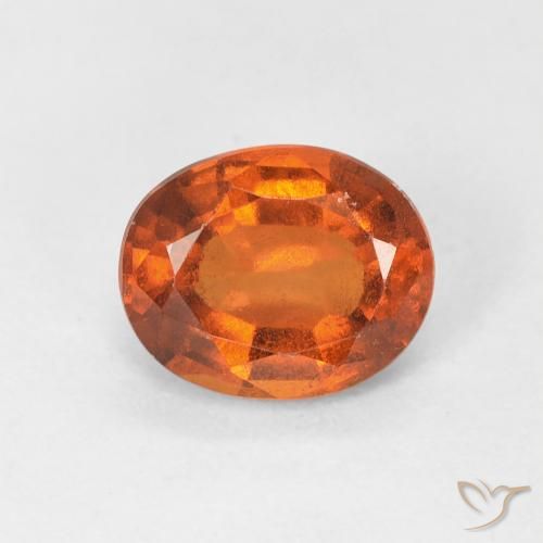 1.47ct Natürlicher tieforange Hessonit-Granat, Oval, VS