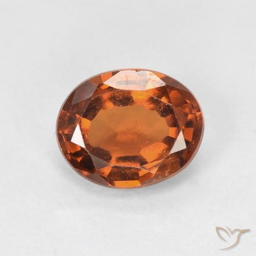 1.62ct Natürlicher tieforange Hessonit-Granat, Oval, VVS-VS