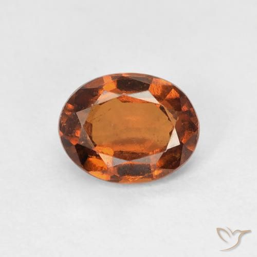 0.97ct Natürlicher Amber Orange Hessonit-Granat, Oval, VVS-VS