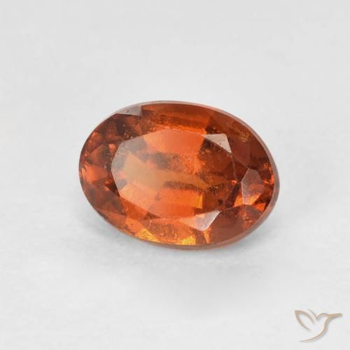 9,17 ctw natürlicher rötlich-orange Hessonit-Granat, Oval, VVS-VS