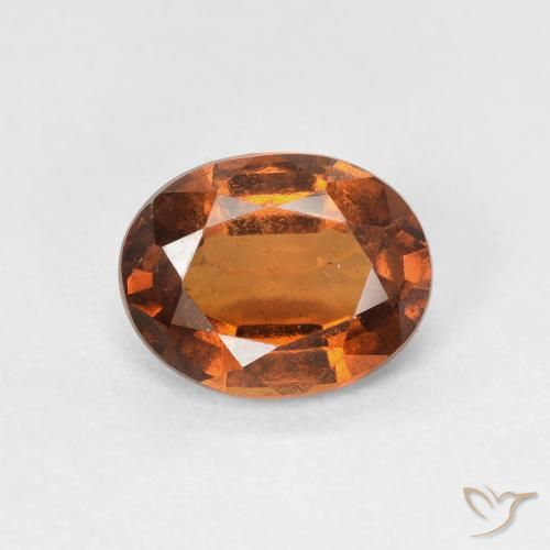 1.33ct Natürlicher Amber Orange Hessonit-Granat, Oval, VVS-VS