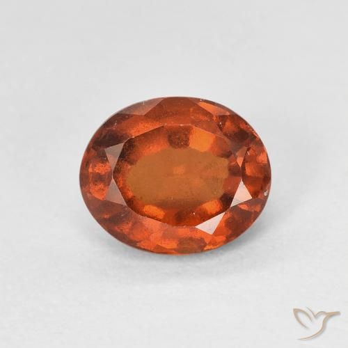 1.51ct Natürlicher Amber Orange Hessonit-Granat, Oval, VVS-VS