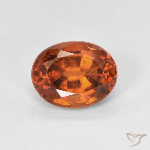 1.51ct Natürlicher tieforange Hessonit-Granat, Oval, VVS-VS