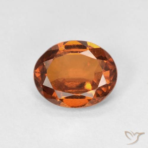 9,17 ctw natürlicher rötlich-orange Hessonit-Granat, Oval, VVS-VS