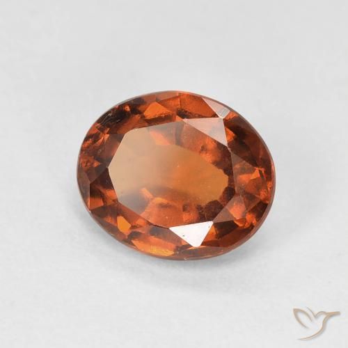 9,17 ctw natürlicher rötlich-orange Hessonit-Granat, Oval, VVS-VS