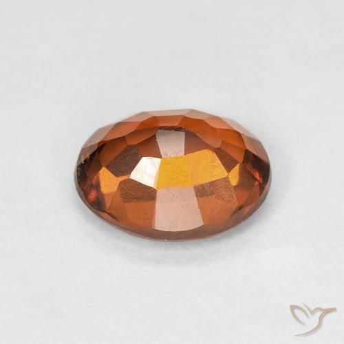9,17 ctw natürlicher rötlich-orange Hessonit-Granat, Oval, VVS-VS