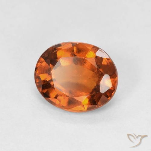 1.59ct Natürlicher Amber Orange Hessonit-Granat, Oval, VVS-VS