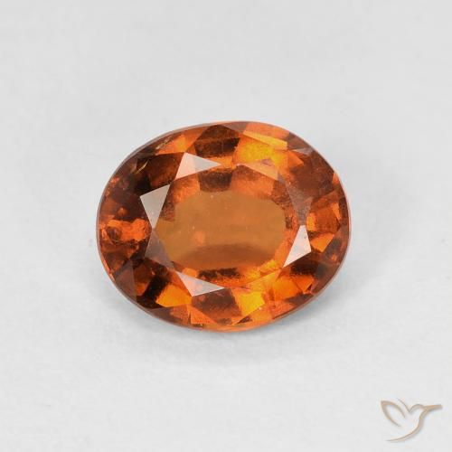 9,17 ctw natürlicher Amber Orange Hessonit-Granat, Oval, VVS-VS