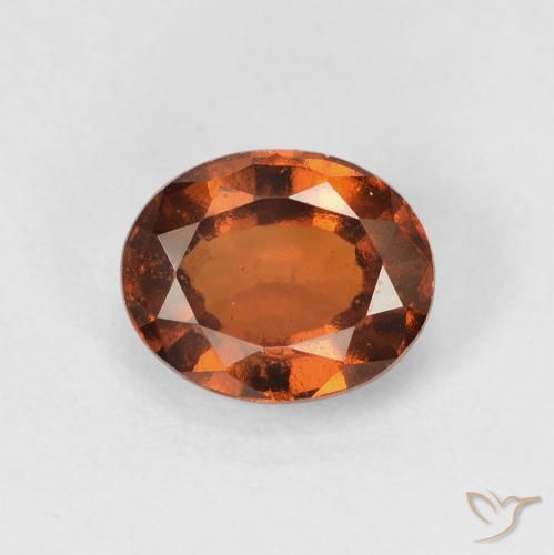 1.56ct Natürlicher tieforange Hessonit-Granat, Oval, VVS-VS