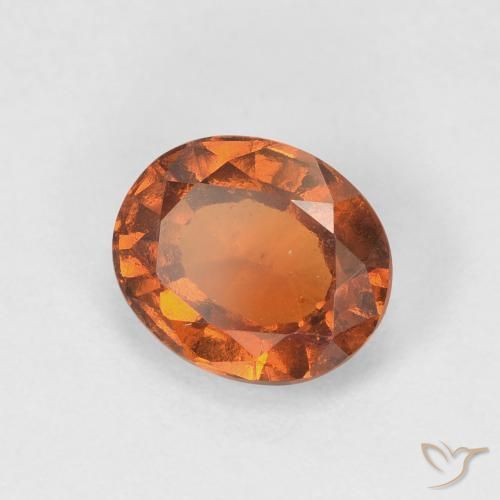 9,17 ctw natürlicher rötlich-orange Hessonit-Granat, Oval, VVS-VS