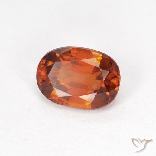 9,17 ctw natürlicher rötlich-orange Hessonit-Granat, Oval, VS