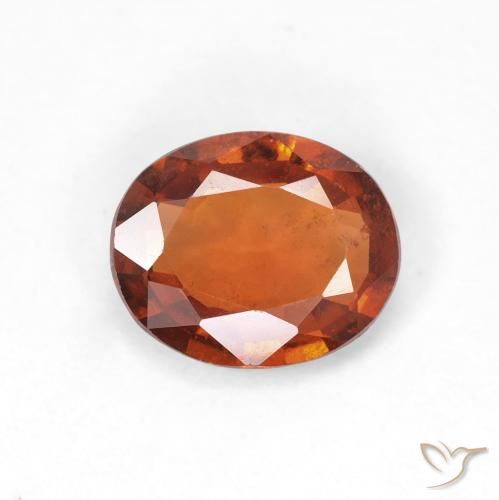 1.22ct Natürlicher tieforange Hessonit-Granat, Oval, VS