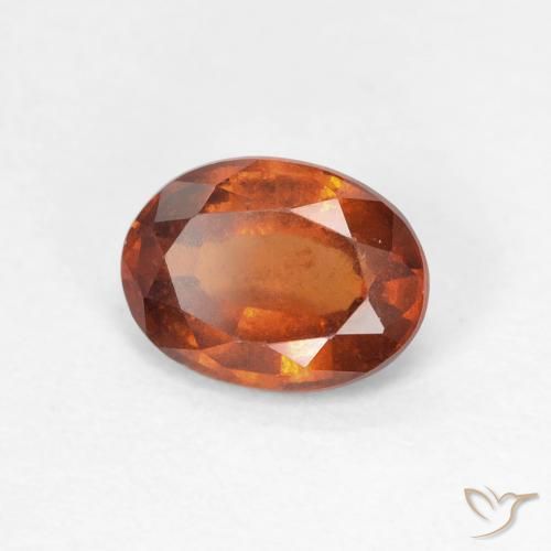 9,17 ctw natürlicher Medium Dark-Orange Hessonit-Granat, Oval, VS