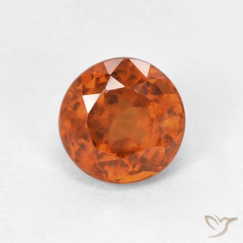 1.02ct Natürlicher Amber Orange Hessonit-Granat, Runden, VVS-VS