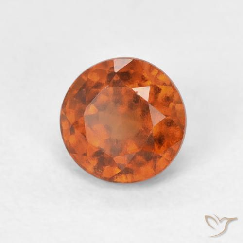 9,17 ctw natürlicher Amber Orange Hessonit-Granat, Runden, VVS-VS