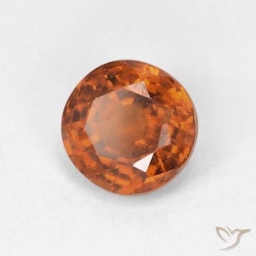 9,17 ctw natürlicher Medium Dark-Orange Hessonit-Granat, Runden, VVS-VS