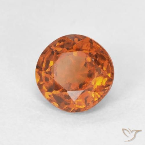 9,17 ctw natürlicher Medium Dark-Orange Hessonit-Granat, Runden, VVS-VS