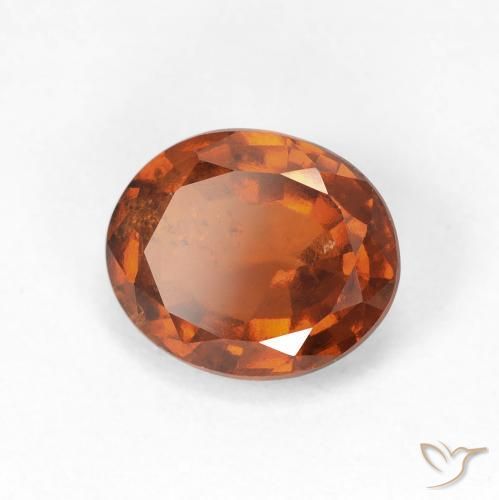 9,17 ctw natürlicher Amber Orange Hessonit-Granat, Oval, VS